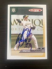 2005 Topps Total #308 Marco Scutaro Oakland A’s Signed Card Autographed