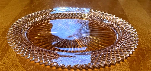 Vintage Anchor Hocking Miss America Pink Oval Serving Platter~246