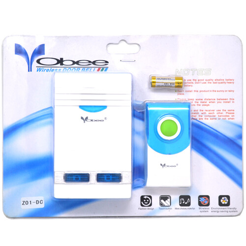 NEW WIRELESS LED DOORBELL HOME RINGER COORDLESS HOUSE BUTTON LIGHT SOUND CHIMES - Picture 1 of 1