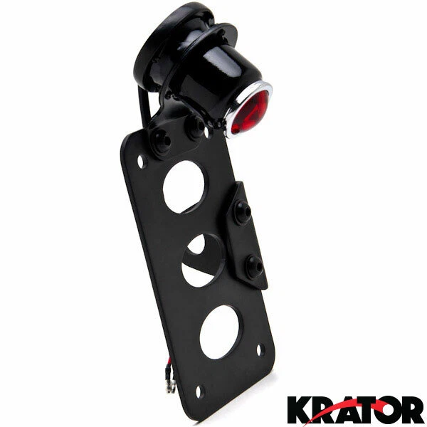 Placa de matrícula montada en eje modular negra montaje de luz horizontal o vertical Foto 4 de 4