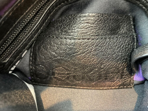 Botkier Black Pebbled Leather Purse Bag Satchel Multi Pocket 12x11x3.5” - Picture 10 of 12