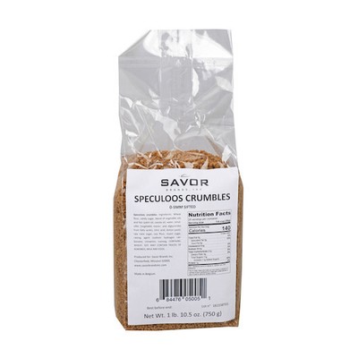 Savor Imports Speculoos Crumbles, 750 Grams, 8 Packs Per Case