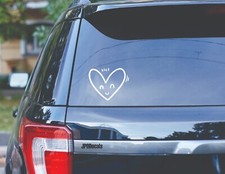Heart Decal - Hand Drawn Style 3 Die Cut Vinyl Decal Graphic Transfer Sticker