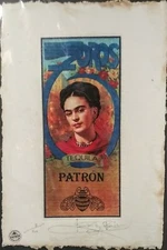 Frida Kahlo, Tequila Patron, Limited Edition Print, Signed Fairchild Paris 