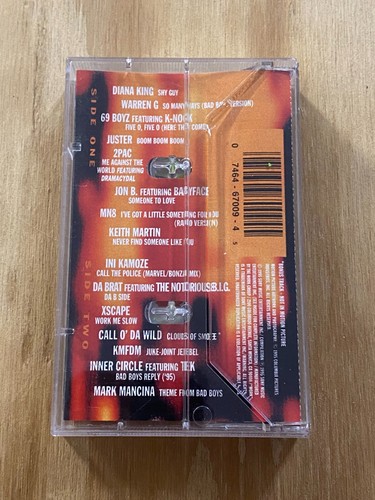 Bad Boys Movie Soundtrack Audio Cassette Tape 1995 Warren G 2Pac Da Brat Hip Hop - Picture 3 of 7