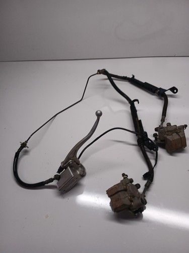 01-05 OEM YAMAHA RAPTOR 660R Complete Front Brake Master Cylinder Caliper Hoses
