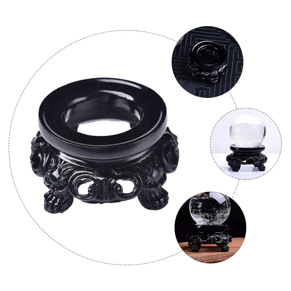 Tumbler Display Turner Crystal Ball Base Small Decor for Desktop