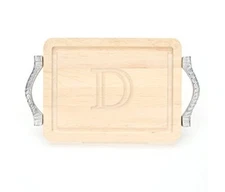 BIGWOOD BOARDS 200-RP-D CUTTING BOARD WITH HANDLES, LETTER "D"