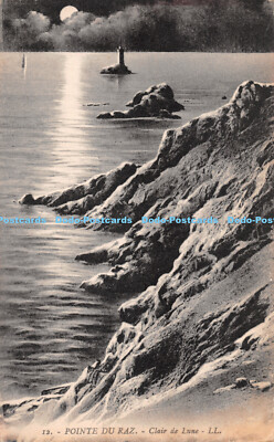 R289353 12 Pointe du Raz Clair de Lune LL Levy et Neurdein Reunis