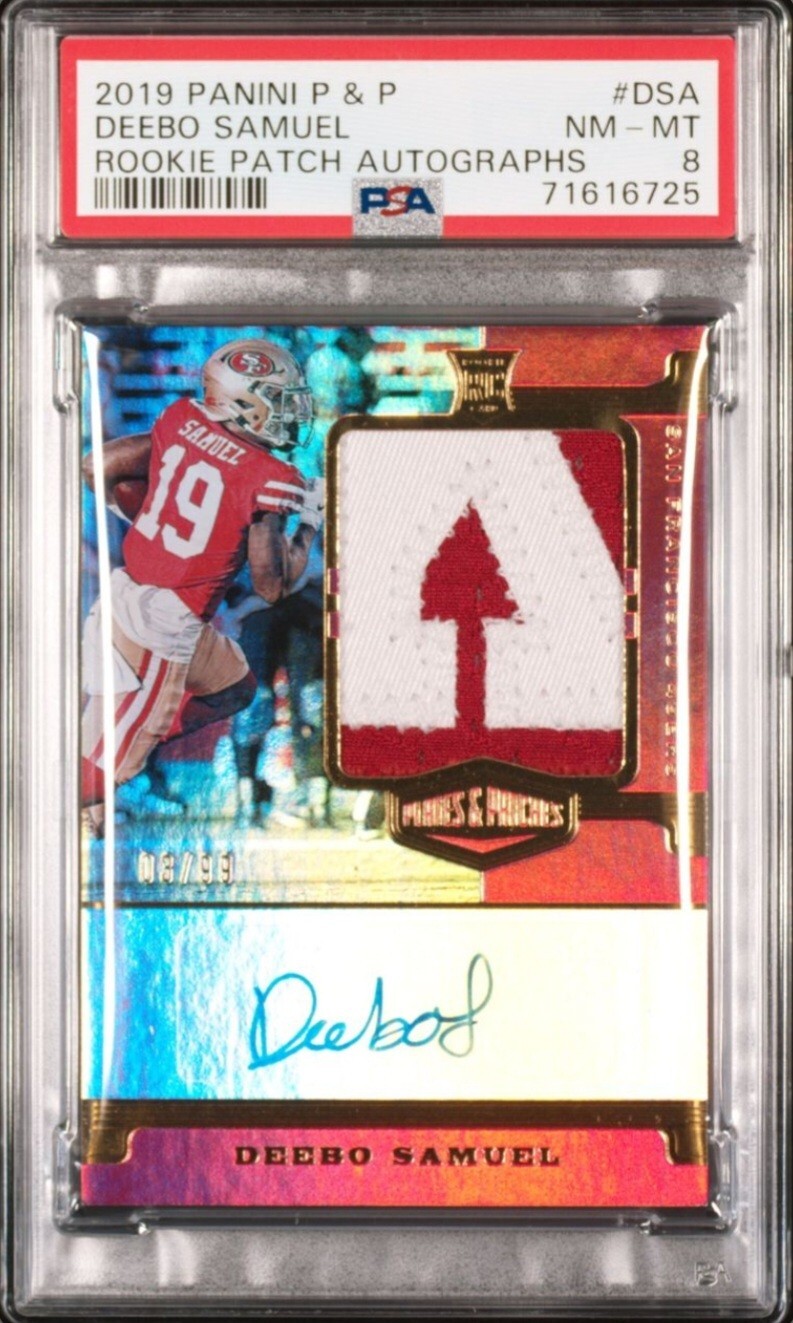 Deebo Samuel Panini Plates & Patches Rookie Patch Autographs #DSA Base
