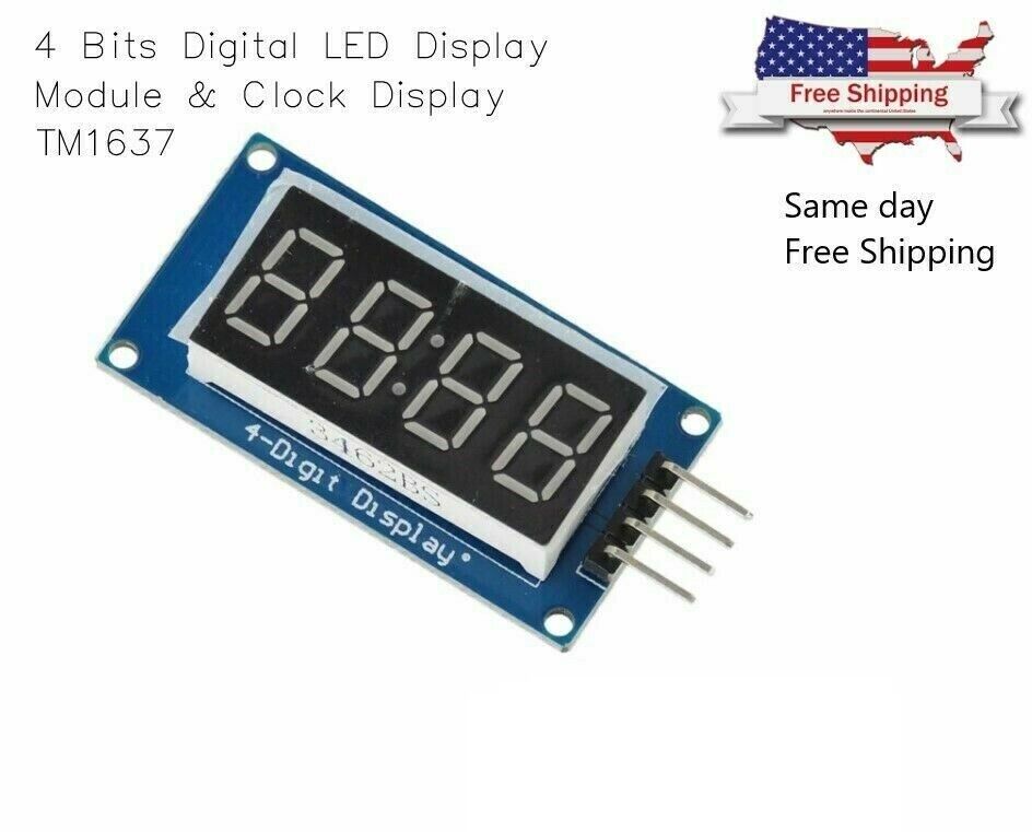 Cheap mail order shopping 4 Today's only Bits Digital Tube LED Module Display TM1637 with Clock