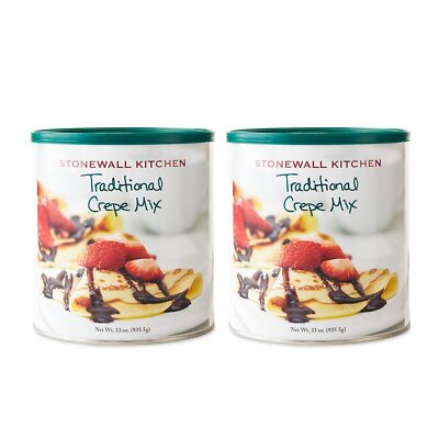 Stonewall Kitchen Traditional Crepe Mix 33 Ounce Pack of 2 Off White