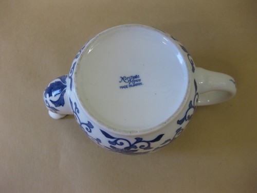 Vintage Noritake Howo Teekanne ~ blau & weiß Phönix Vogel ~ 1 Pint - Bild 11 von 12