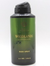 BATH BODY WORKS WOODLANDS MEN'S BODY SPRAY 3.7 OZ