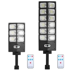 126W/252W Solar Powered Wall Light Outdoor PIR Motion Sensor Lamp Remote Light