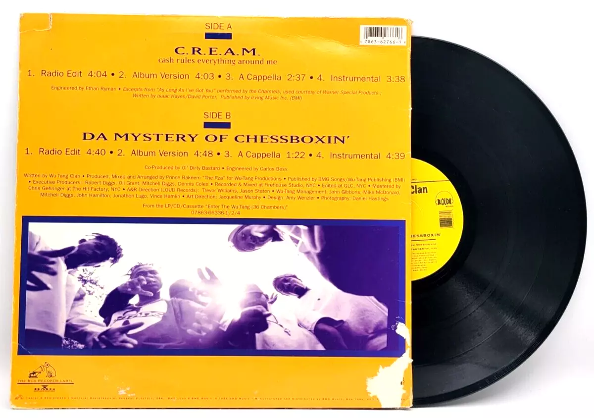 WU-TANG CLAN - C.R.E.A.M. / DA MYSTERY OF CHESSBOXIN - HIP HOP RAP