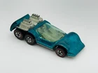 Hot Wheels Redline SIX SHOOTER Aqua Clear Glass HK Tan Interior Very Nice !!!