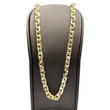 9ct 9K Yellow Gold Solid Oval Cable Link Chain Necklace 62.20 Grams 61cm. New
