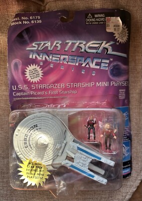 Star Trek U.S.S Stargazer Starship Mini Playset Innerspace Series VNTG 1995 NEW