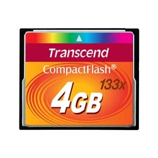 Transcend 4GB CF Card Type I 133X CompactFlash Card 4GB
