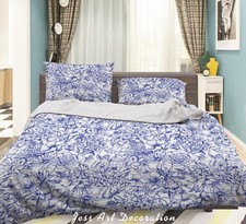 3D Daisy Floral Pattern Purple Quilt Cover Set Duvet Cover Bedding Pillowcases