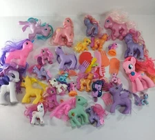 My Little Pony Lot mixed Figures Plus Some Extras Combs Brushes Shoes etc.