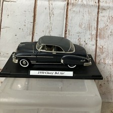 1950 Chevy Bel Air Hardtop Coupe 118 Scale Diecast Model Car Blue Gray