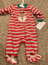 Just One You Carters Christmas Reindeer Zipper One Piece Newborn