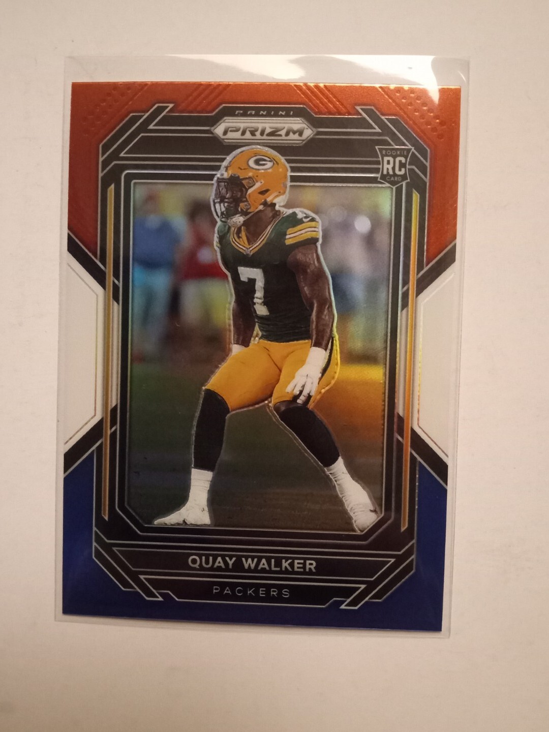 2022 Panini Prizm Football Quay Walker III #373 Red White Blue Rookie Packers