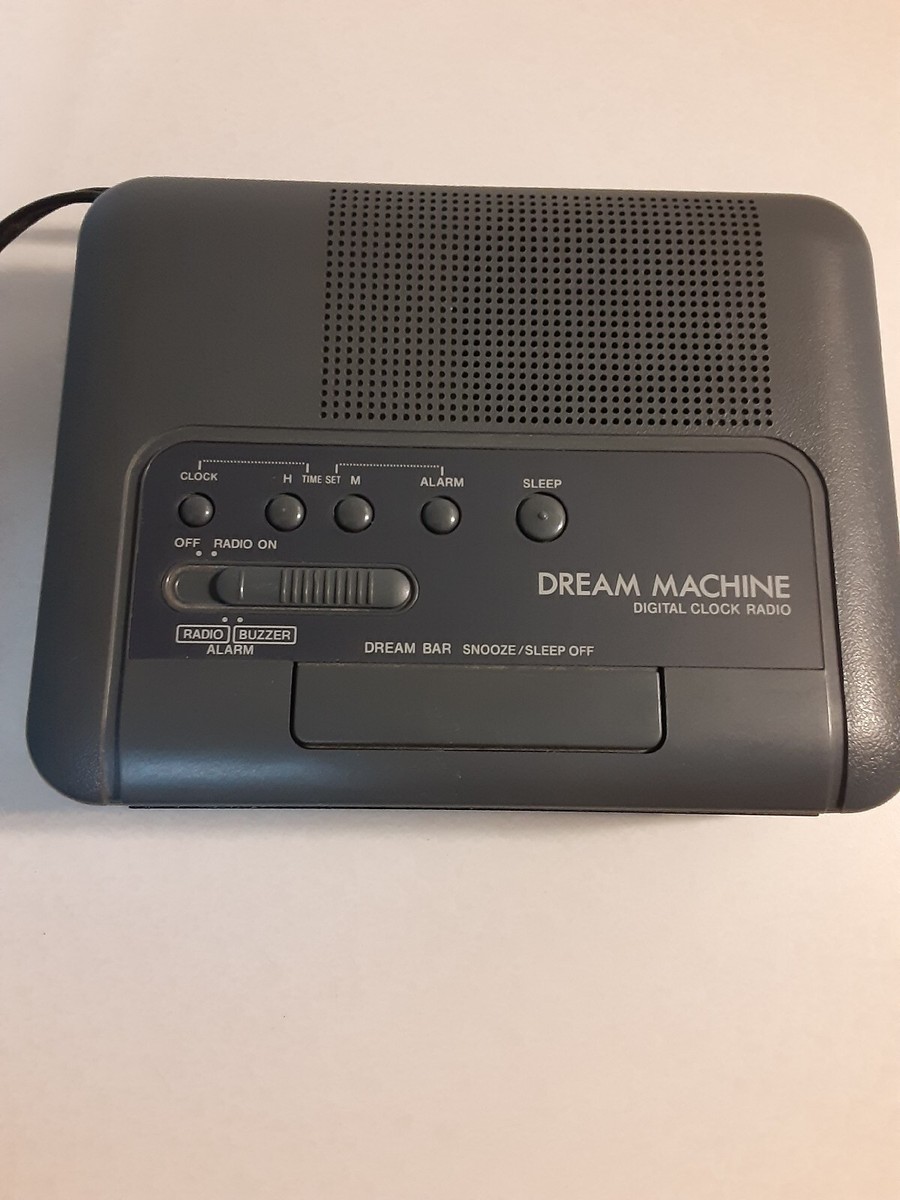 Sony Dream Machine Clock Radio Dream Bar Snooze/Sleep Off-Black