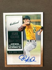 Oakland A's DAKOTA CHALMERS autographed 2015 Panini Draft Ticket - Certified