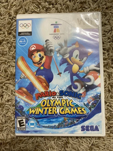Mario & Sonic at the Olympic Winter Games (Wii, 2009) CIB Good Condition