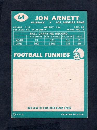 1960 Topps Football Singles - SELECT FROM A VARIETY OF CARDS - - Picture 57 of 151