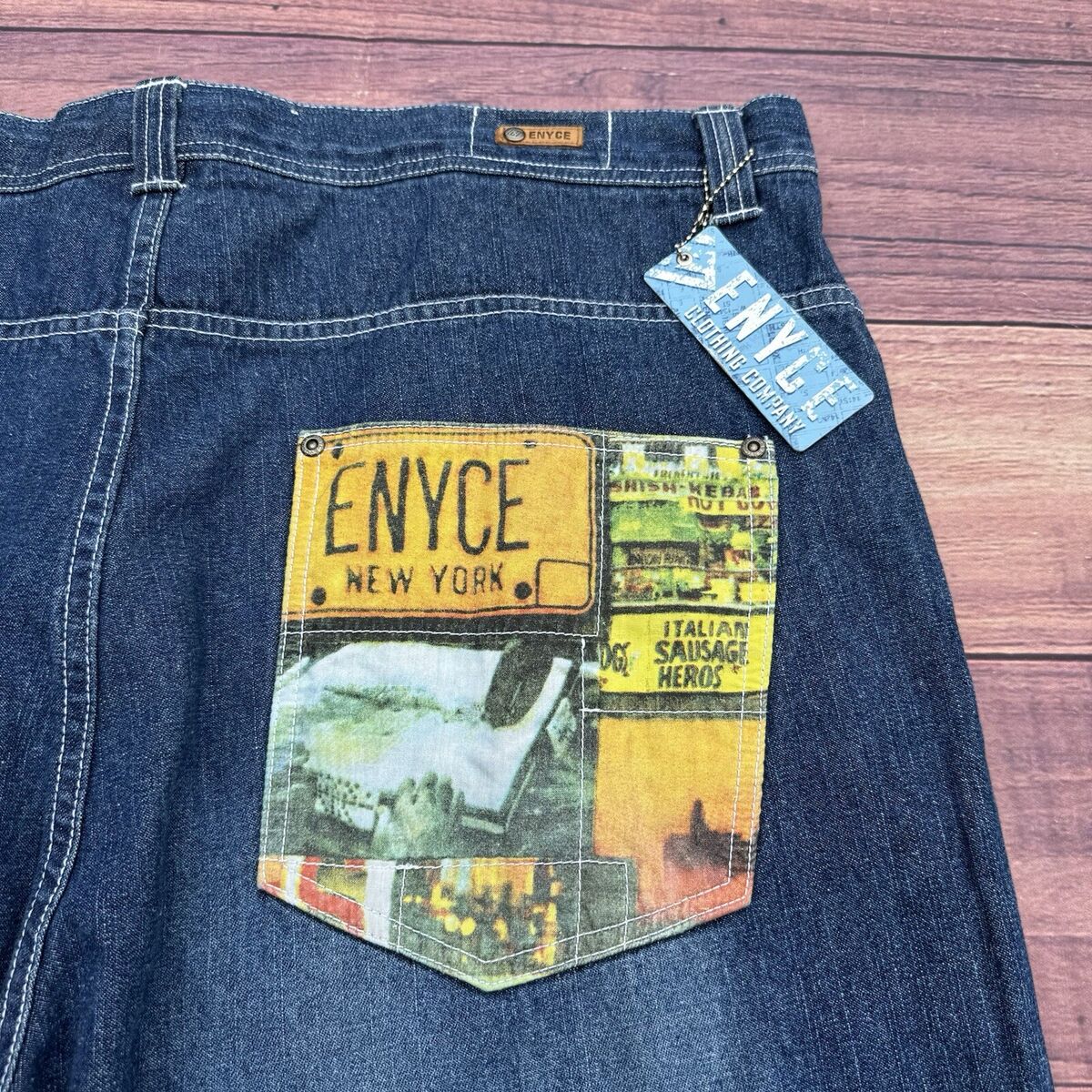 Vintage Enyce Brand Denim Jeans Mens 42 Y2K Baggy New York Vintage Enyce Brand Denim Jeans Mens 42 Y2K Baggy New York