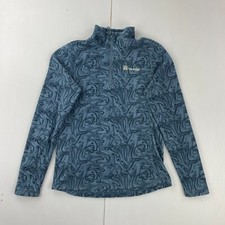 THE EDGE Fleece 8 Blue 1/4 Zip Womens Jumper Zip Pattern Pullover