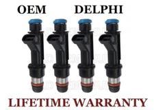 Set of 4 Genuine Delphi Fuel Injectors For 2004-2005-2006-2007 GMC Canyon 2.8L 2