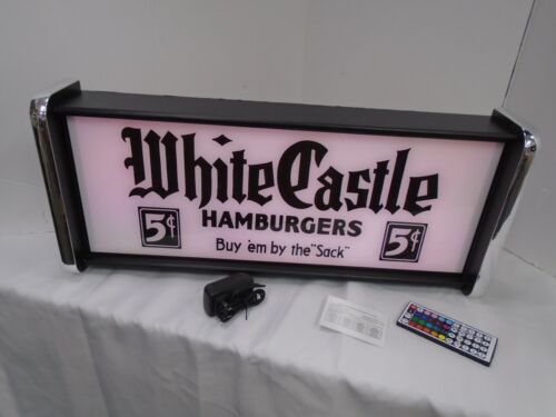 White Castle Hamburgers LED Display lighted sign lightbox Wall Hanging Light