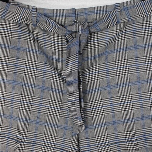 Vince Camuto Plaid Waist Tie Cuffed Shorts Size 16 - Picture 9 of 12