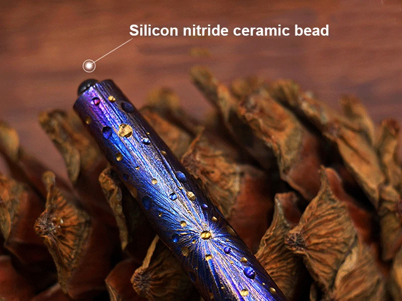 Titanium Pocket Fountain Pen 0.5 Nib Business Signature ink Pen Gift Pen EDC - Image 3 of 4