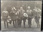 WW1 Minley Military Hospital - out for a walk with Greatcoats - photo 8 by 6.5cm
