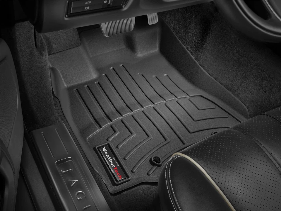 WeatherTech FloorLiner for 2013-2013 Jaguar XJ Series - 1st Row, Black - Image 2 of 4