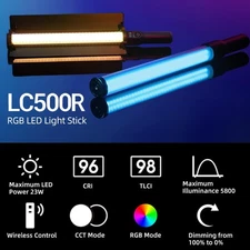 Godox LC500R RGB LED Video Light Portable Photography Light Stick 2500K-8500K