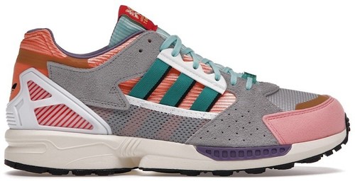 VINTAGE ADIDAS ORIGINALS ZX 800 VIOLET TURQUOISE RED RUNNING MEN