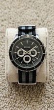 Fossil CH2925 Briggs Chronograph Men's Watch | New Battery | New Moon Strap