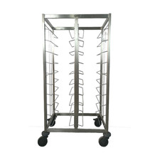 B.PRO TAW 2x10 KN Tablettwagen Abräumwagen für 20 Tabletts B-Ware