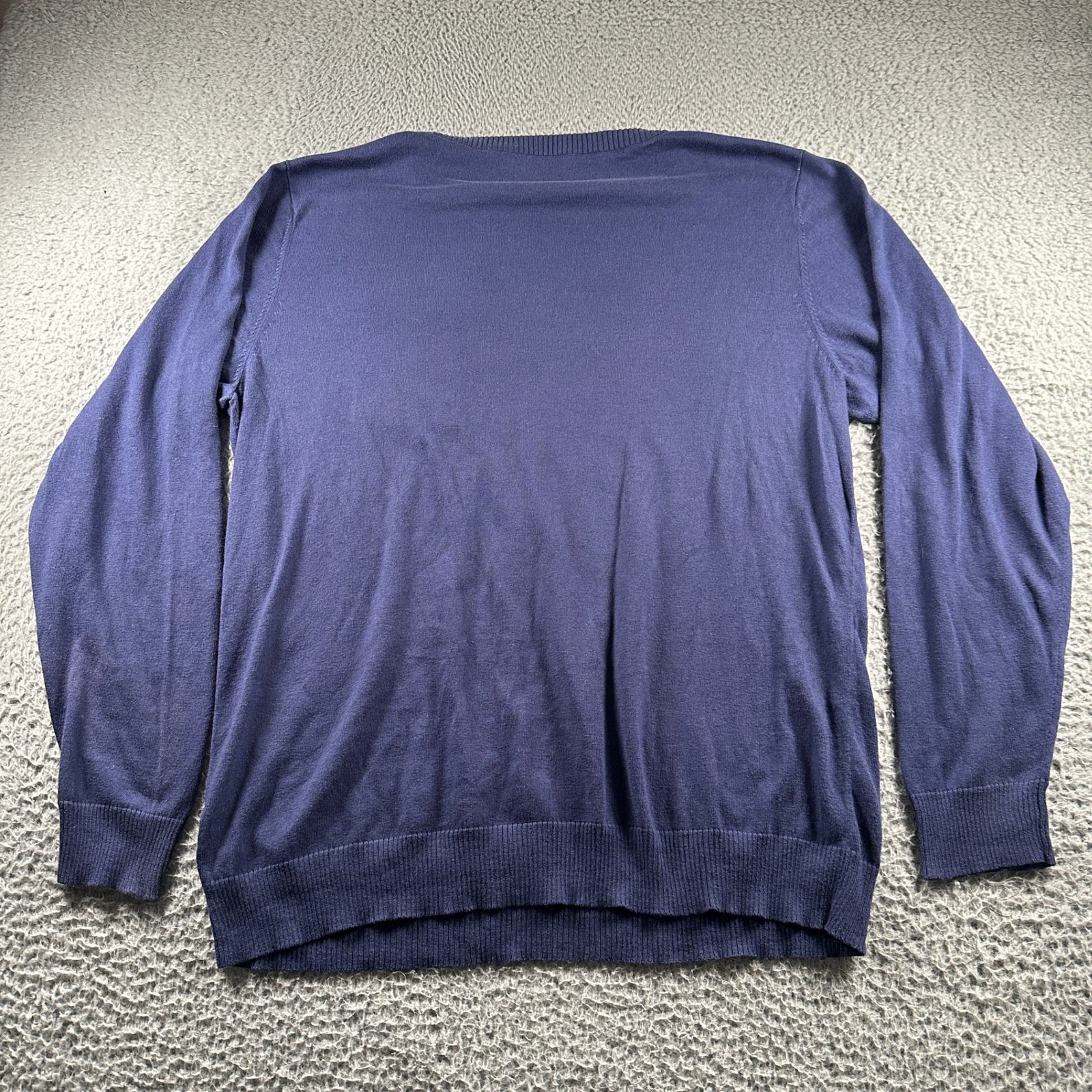 Criquet Sweater Mens XXL Navy Crewneck Cotton Cashmere Pocket Golf Activewear