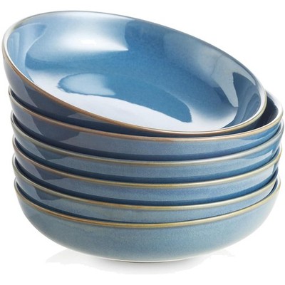 Stylish Ceylon Blue Bowls, 26 oz, 6 Pack