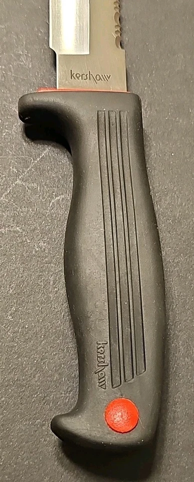 Vintage Kershaw 1010 Japan Fixed Blade Hunting Knife w/ Sheath Kai Japan - Image 4 of 4