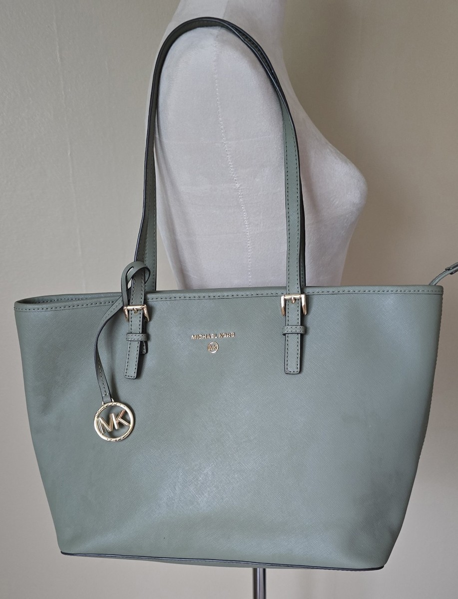 Saffiano Leather Tote Army Green Michael Kors Bag Olive Green