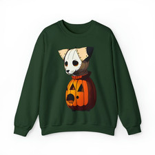 Cute Halloween Pumpkin Puppy Dog Lover Cozy Unisex Sweatshirt